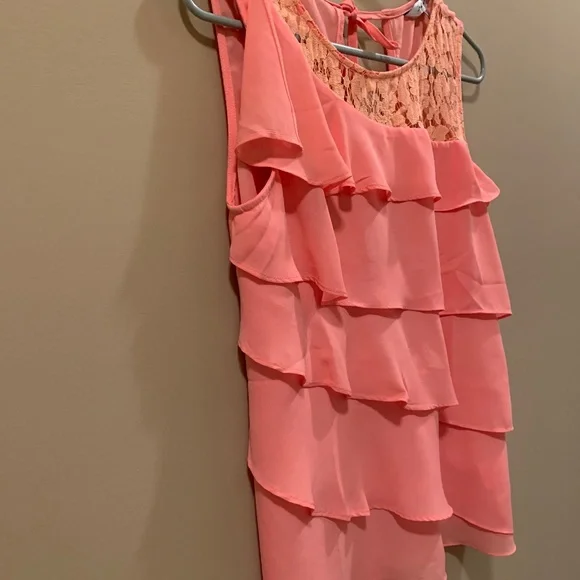 SLEEVELESS RUFFLED TOP - Picture 5 of 8